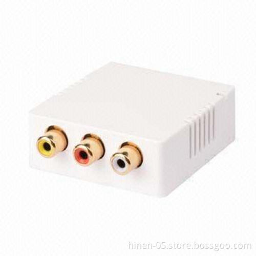AV to HDMI Converter, Mini, Ensures the Synchronization of Audio and Video